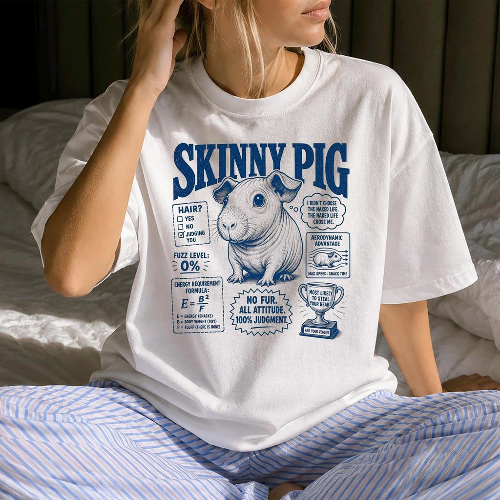Funny Skinny Pig Shirt - Retro Small Pet Gift - Sarcastic Skinny Pig Clothing