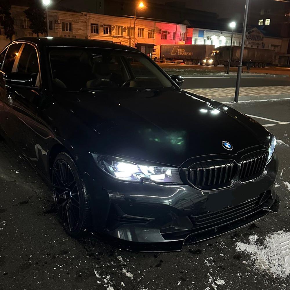 Car Front Bumper Lip Splitter Spoiler Diffuser Guard For BMW 3 Series G20 G21 330e 320d 318d 330d 320d 2019-2022 Body Kit Tuning