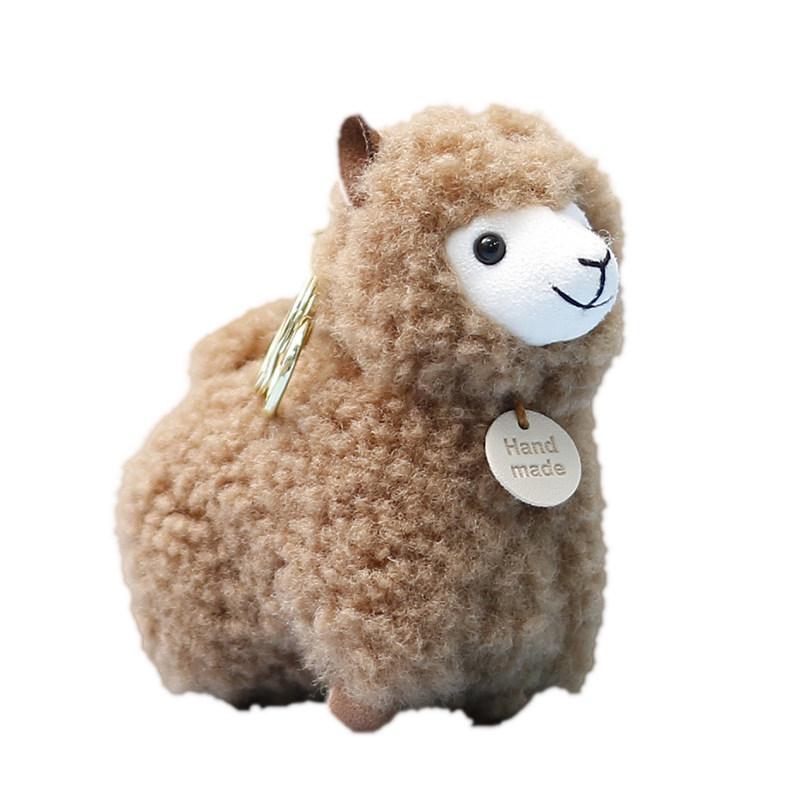 Alpaca Plushie Animal Toy With Polyester Filling For Children Girls Bag Charm Gift