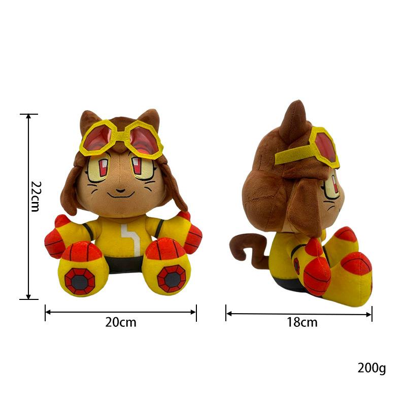New Plush Doll Pillow Gameoverse Cartoon Anime Dinosaur Doll Cute Robot Decorative Ornament, Boys and Girls Love Gifts