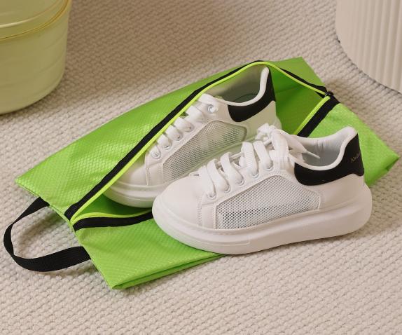 

Oxford cloth mesh travel shoe bag, lightweight waterproof storage bag, portable sports shoe shoe storage bag зелёный