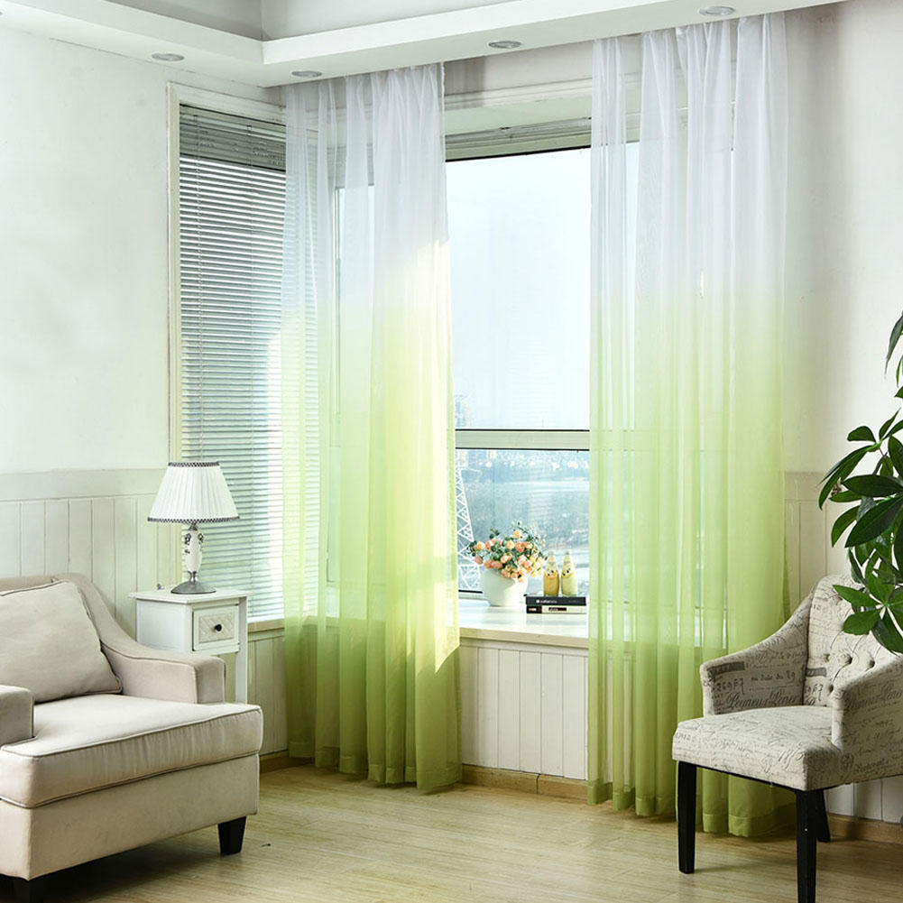 gradient podzory tyul vual dveri okna zanaves ekzoticheskih