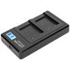 Portable Camera Battery Charger for LI‑40B USB Camera Dual Charger with LCD Display