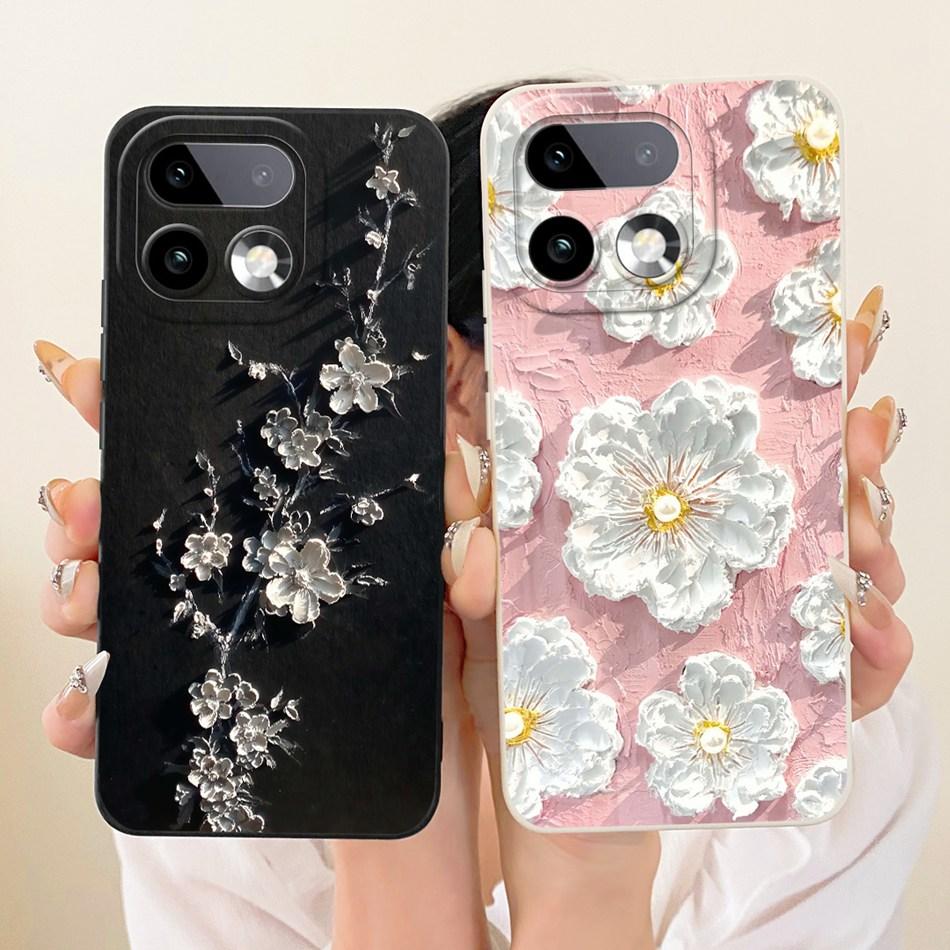 For Realme 16 Pro+ 16Pro Cute Cat Flower Cartoon Phone Case For Realme 16 Pro Plus 5G Soft Silicone Covers Bumpers
