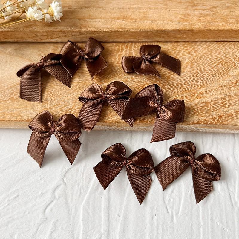 2.5cm Wide Handmade Ribbon Bow Knot for DIY Clothing & Hair Accessories, Card Holders, and Decorations