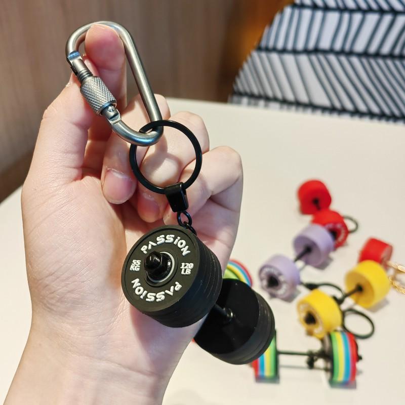 Fitness Bag Hanging High-value Equipment Series Dumbbell Barbell Key Chain Backpack Jewelry