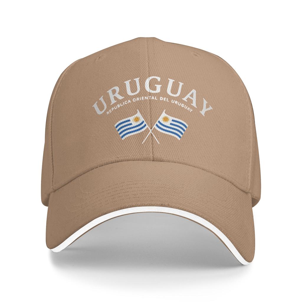 Uruguay Crossed Flags Vintage College Style Custom Baseball Caps Mens Printing Female Beach Coquette Hat Hip Hop Trucker Cap