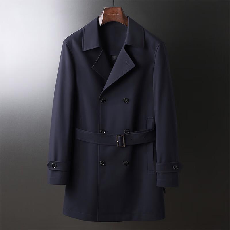 Мужской двубортный тренч средней длины G·TENNA WLD3367-2 54