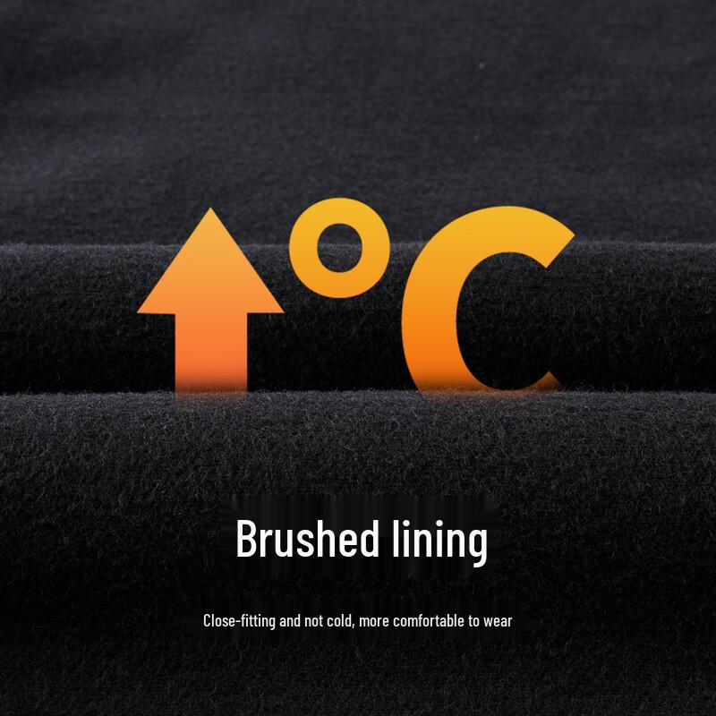 Giovanni Valentino Men's Brushed Warm Straight Fit Casual Pants