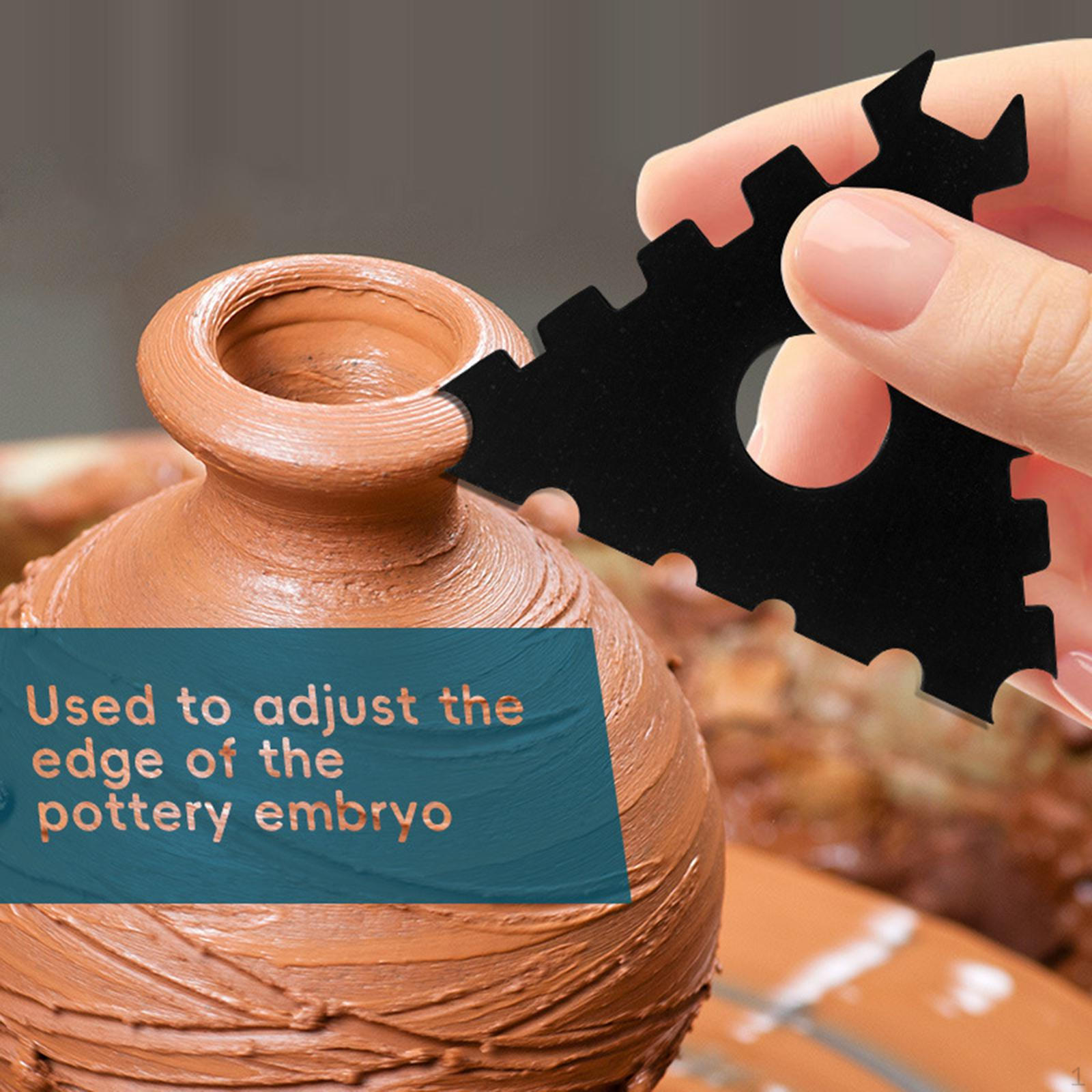 

Гончарный ребристый глиняный скульптурный инструмент Универсальный инструмент для придания формы ножке, Многоцелевой, Обрезной