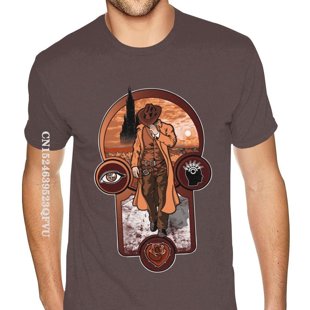 

Обычная футболка Gunslinger Creed The Dark Tower Stephen King, футболка большого размера для мужчин из аниме, хлопковая мужская футболка больших размеров, черная футболка XXXL