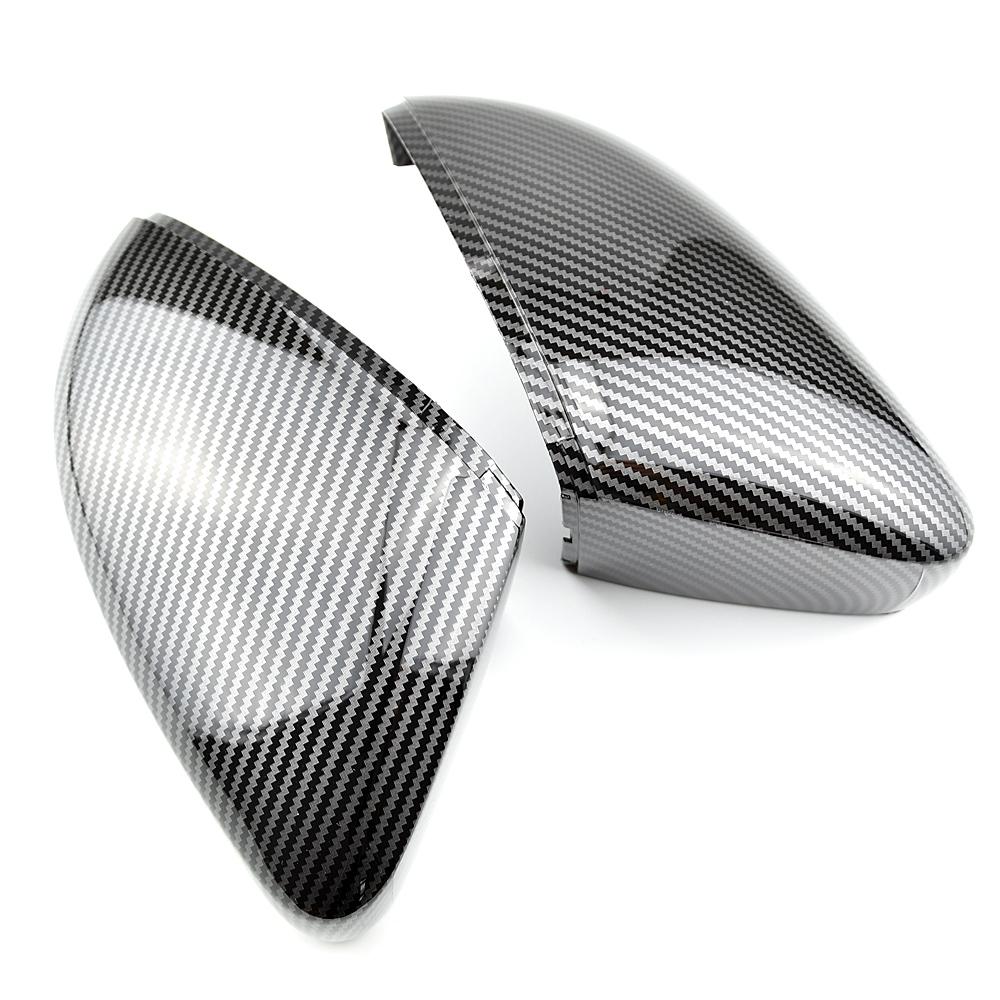 2pcs/set Car Side Rear View Rearview Mirror Cover Caps For Volkswagen For VW Polo Mk6 AW GTI