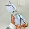 Ultralight Korean Titanium Square Eyeglass Frame - Stylish Men's & Women's Lenses Option