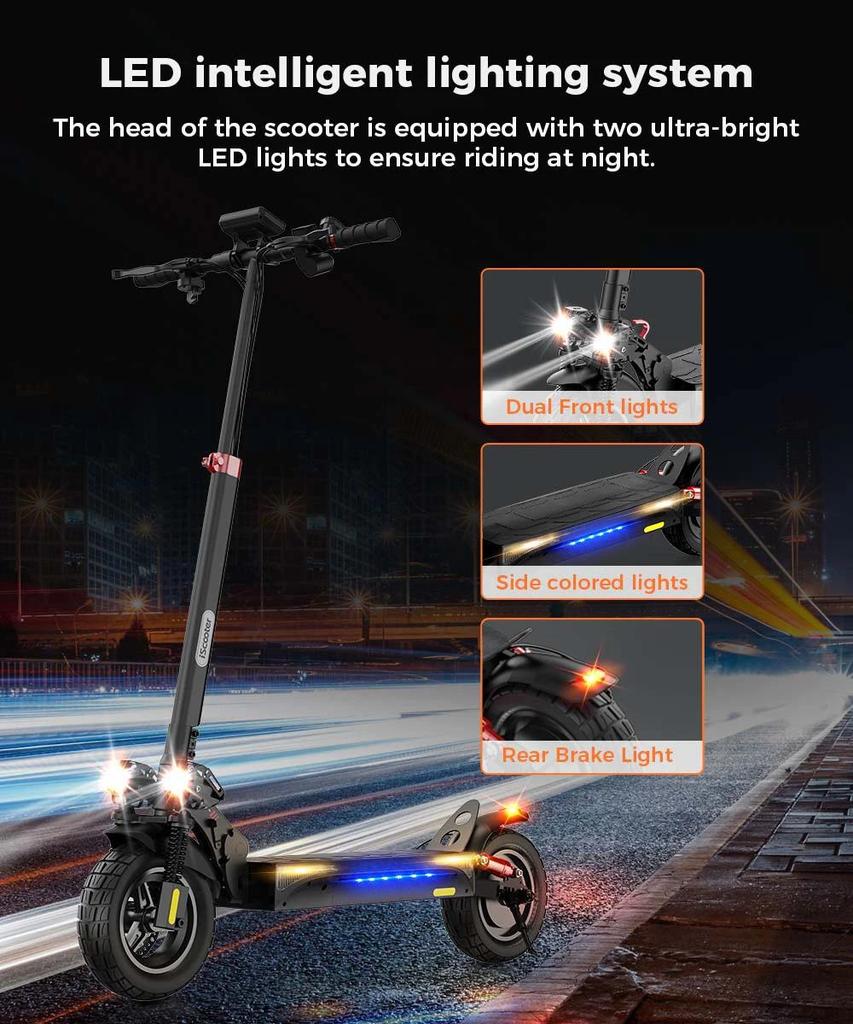 Elektrická koloběžka iScooter iX4 800W Motor 48V15Ah Lithium-iontová baterie Maximální rychlost 45km/h Maximální dojezd 40-45km