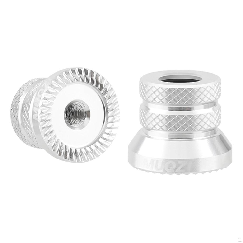 2 Pieces Bicycle Hub Nut Bike Axle Nuts Non Slip Spare Part Quick Release Lever