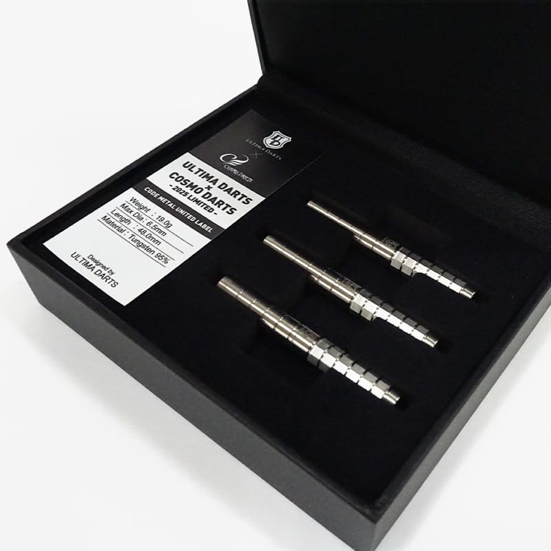 Ultima Darts x Cosmo Darts Collaboration Model 19.0g Tungsten 95% Code Metal United Label