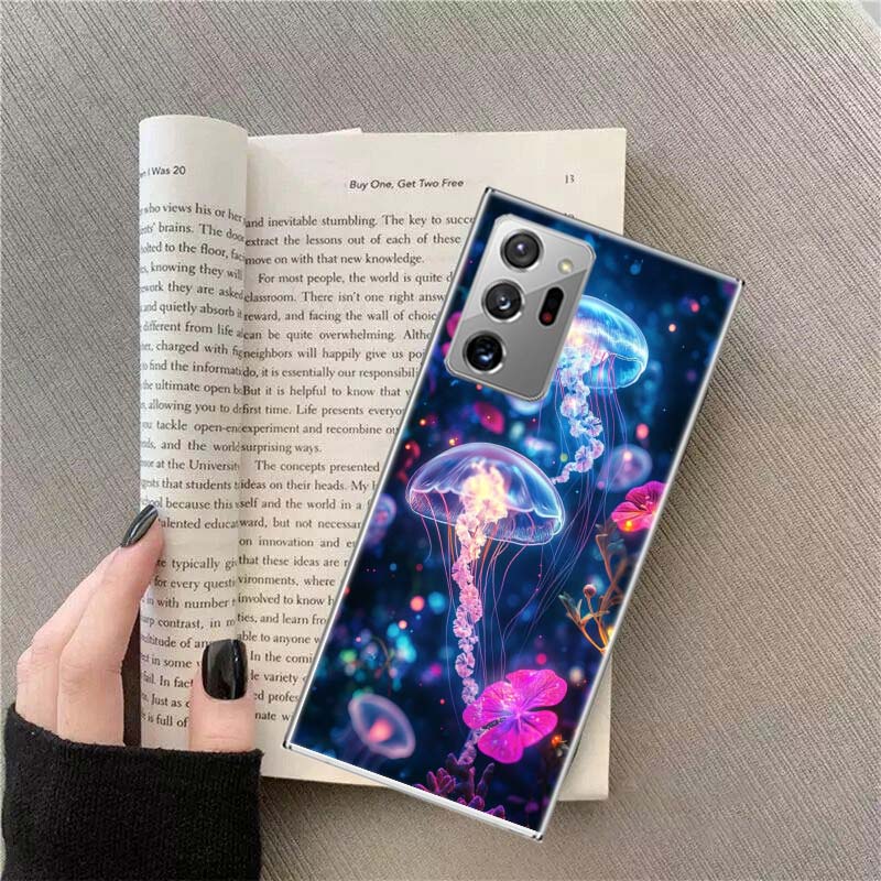 

Enchanting Neon Jellyfish Phone Case for Samsung A17 A37 A57 A54 A14 A24 A34 A07 A04S A02S A12 A22 A32 A52S A16 A26 A36 A56 A72 Samsung A12 5G