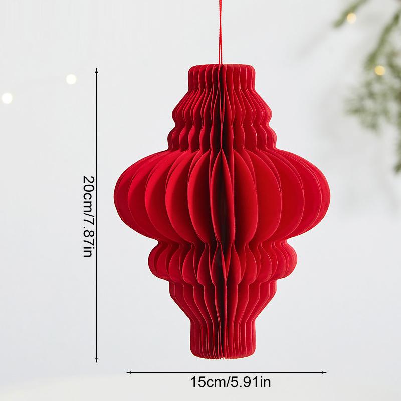 1PC Unfolding Hung Modern Aesthetics Spring Festival Origami Lantern Balcony Eastern Tradition Decorative Magnetic Living Room