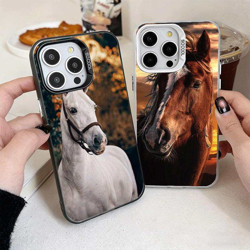 Ferghana Horse Animal Soft Phone Case for iPhone 15 16 17 Pro Max 17Air 16E 14 Plus 13 12 Mini Shockproof Cover Back Shell