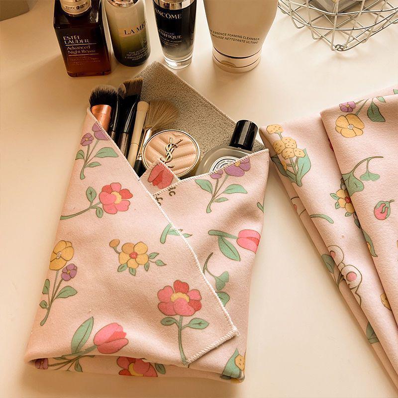 Self-Adhesive Cute Cartoon Portable Makeup and Camera Storage Bag