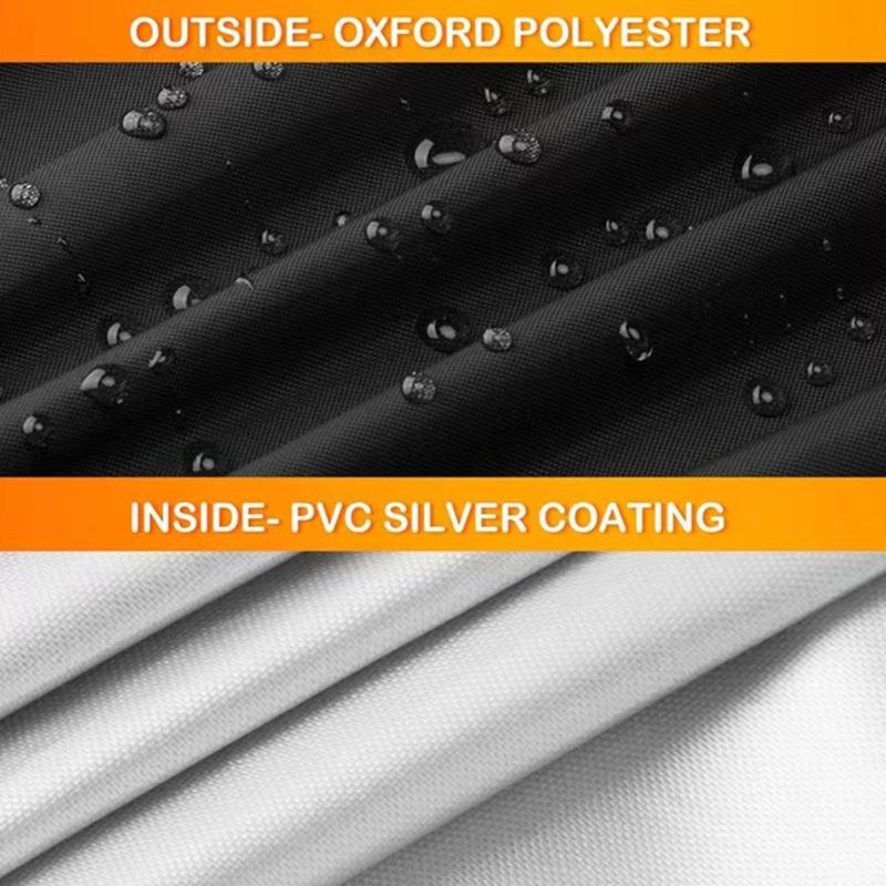 Multi Shield Lawn Farm Vehicle Cover Waterproof Dustproof Snowproof Oxford Component With Concise Foldable Design 72x54x46 Inches