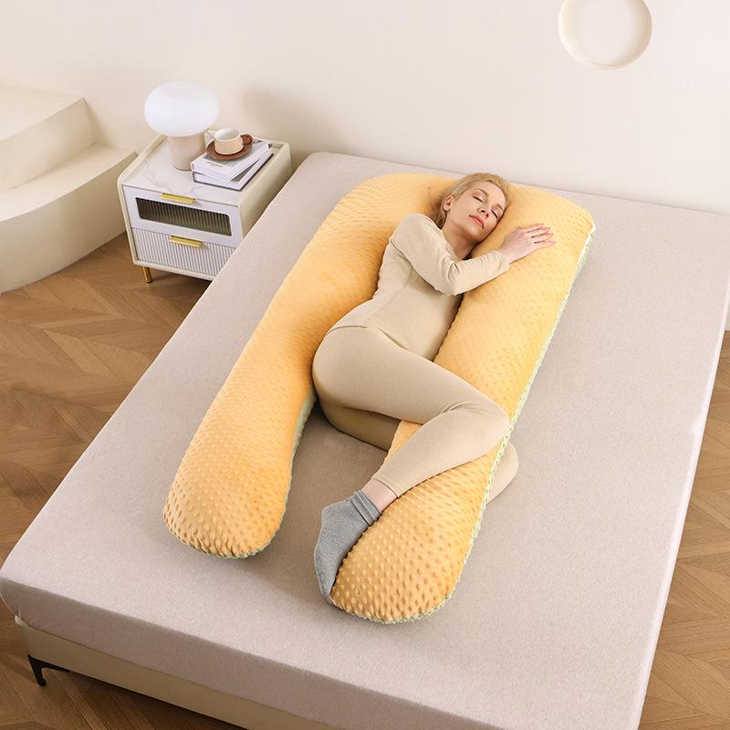 Multifunctional Maternity Support Pillow – For Back, Side Sleepers & Nursing – Washable & Removable Cover