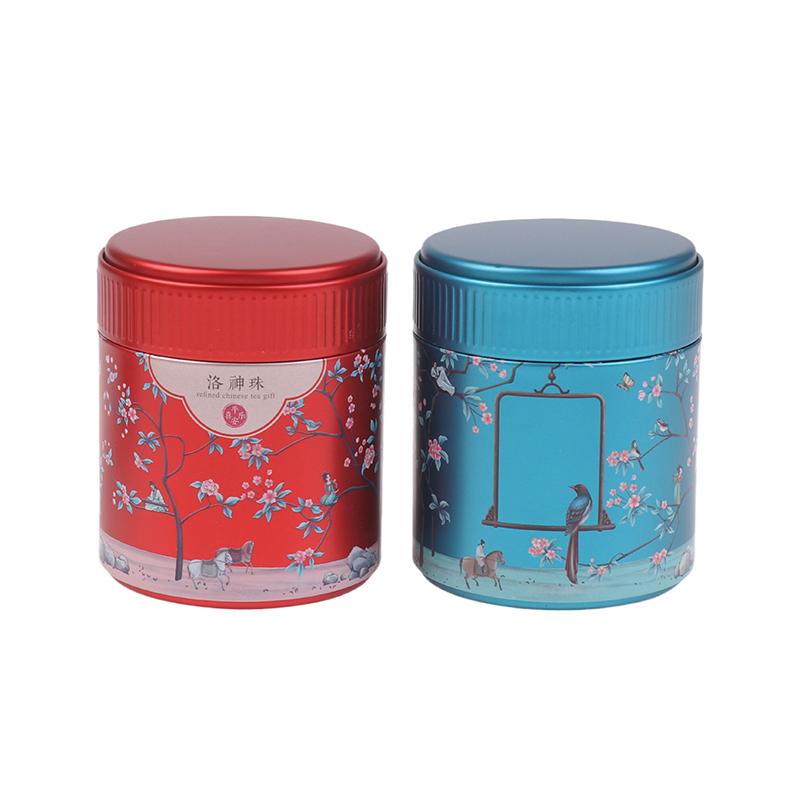 Convenient Tea Storage Container For Home Tinplate Candy Cans Tea Container Coffee Sugar Box With Lid Chinese Tea Box