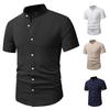 New Summer Men's Fashion Short Sleeve Shirt Breathable Sweat-absorbing Comfortable Men's Short Sleeve Top