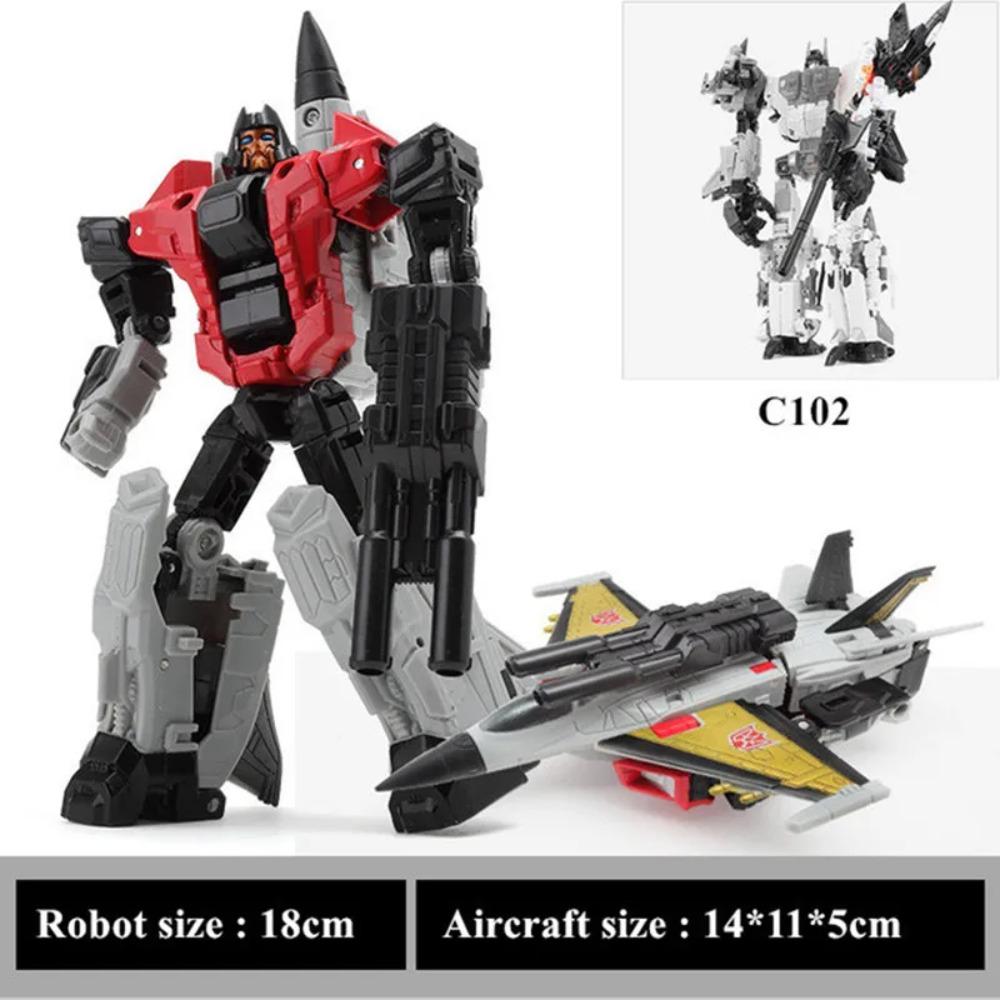 Haizhixing Cool Transformation Robot Car Toys Boys Anime Devastator Aircraft Tank Engineering Military model KO GT2 Kids Toy