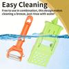 1pc Pelador Heavy Duty Manual Food Processor Peeler, Heavy Duty Plastic ,Sharp Blade, 2 in 1 Vegetable/Fruit Slicer and Peeler