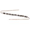 Meier Thin belt ethnic style wooden beads flower string stitching woven waist chain