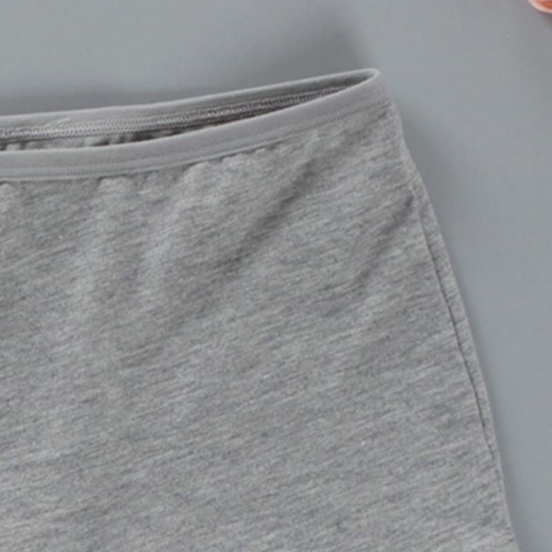 3PCS Big Girls Underwears Mid-Waist Student Young Girls Panties Solid Color Teenage Boxershorts Briefs Children Underpants