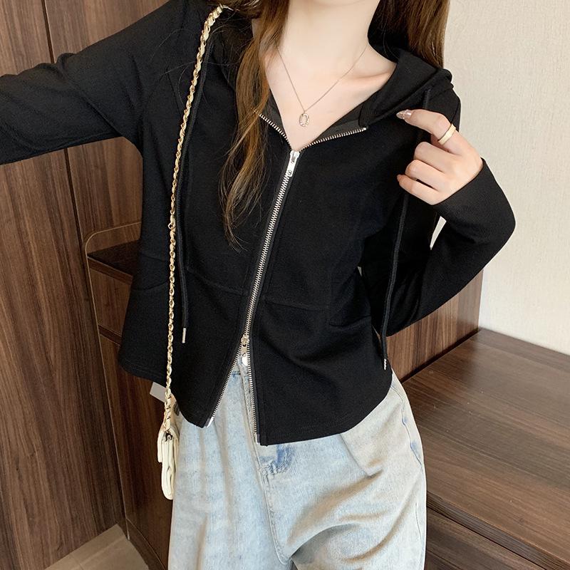 2026 Spring Plus Size Women s Slimming Hooded Cardigan - Casual Fashion Trend L Plus