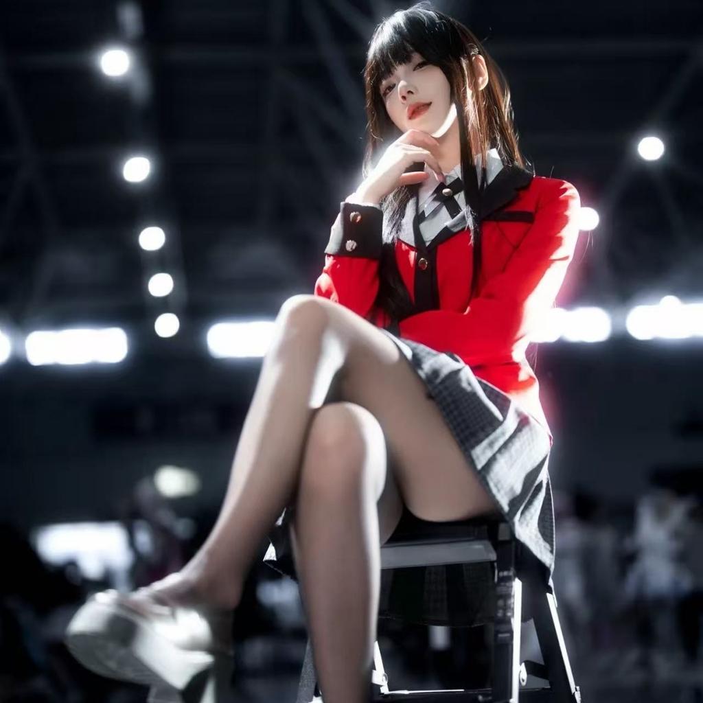 Anime Kakegurui Jabami Yumeko Cosplay Costume Halloween Sayaka Compulsive Gambler Japanese School Girls JK Uniform Halloween Cos