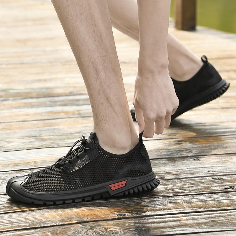 Fashion Men's Casual Style Sneakers Running Shoes Mesh Surface Refreshing Breathable Casual Flats New Arrival Non-Slip Walking Shoes