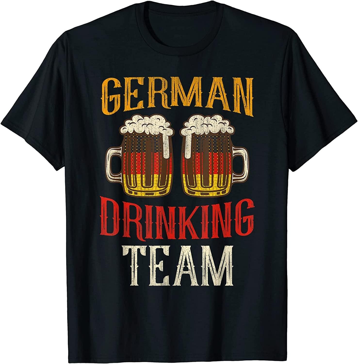 NEW LIMITED! Oktoberfest Shirt German Beer Drinking Team Funny Tee - MADE IN USA S