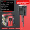 110V 220V Aquarium Filter Wall-mounted Fish Tank Filter External Grass Tank Filter Water Flow Adjustable Suitable for 30-80CM