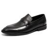 Autumn NewLeather Shoes Men's Casual Shoes British Leather Shoes Business Dress Large Leather Shoes