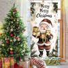 Cartoon Santa Claus Door Cover Christmas Outdoor Decoration Home Door Lining 2024 Xmas Ornament 2025 New Year Party Home Banner