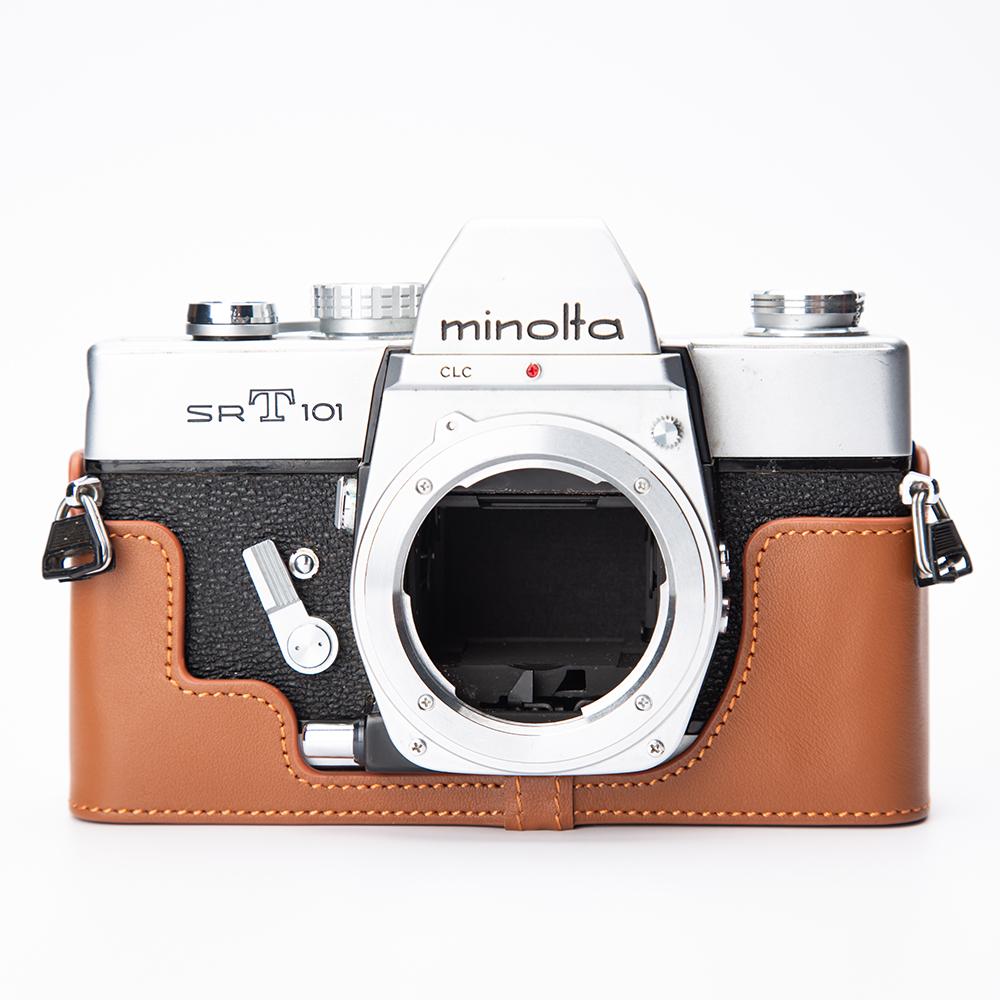 

Защитный чехол Сумка для SRT-101 для Minolta SRT-101 Чехол Кожаная сумка для фотоаппарата Натуральная кожа Половинный чехол для фотоаппарата Фотоаксессуары For Minolta SRT-101 светло-коричневого