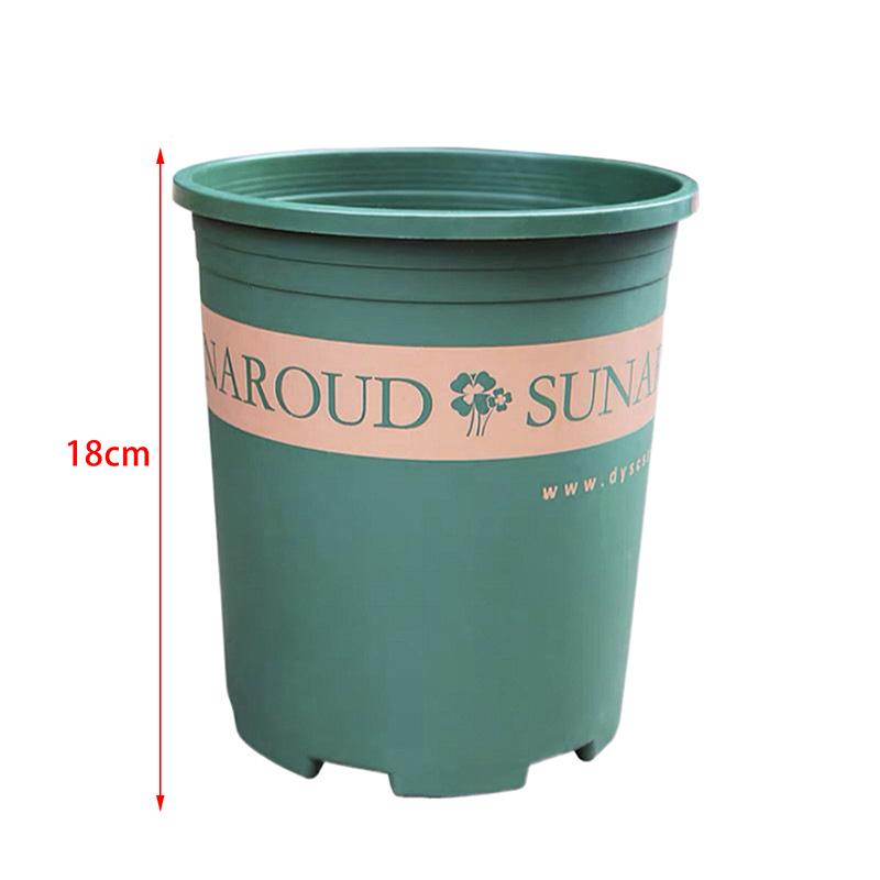 4 Rozmiary Dostępne/Donica Galonowa Okrągła/Zagęszczona Zielona Doniczka do Kontroli Korzeni/Donica z Żywicy Plastikowej/Donica Ogrodowa na Balkon