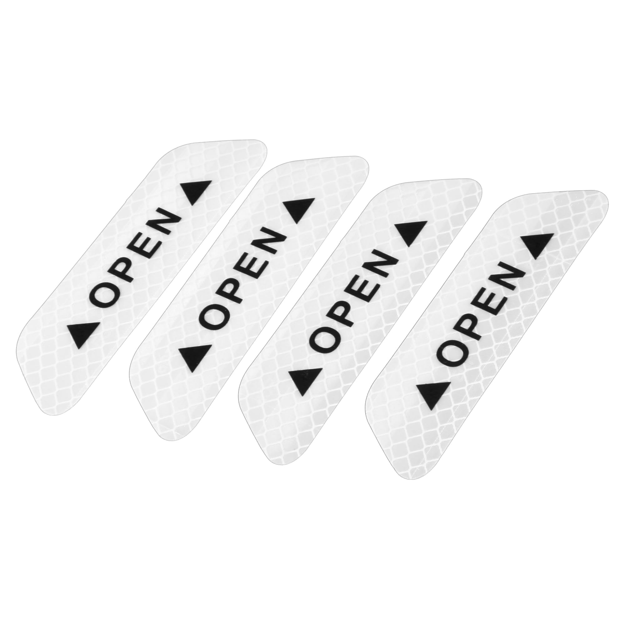 

uxcell Car Door Reflective Sticker Open Warning Tape Safety Sign Decal Warning Mark Night белый