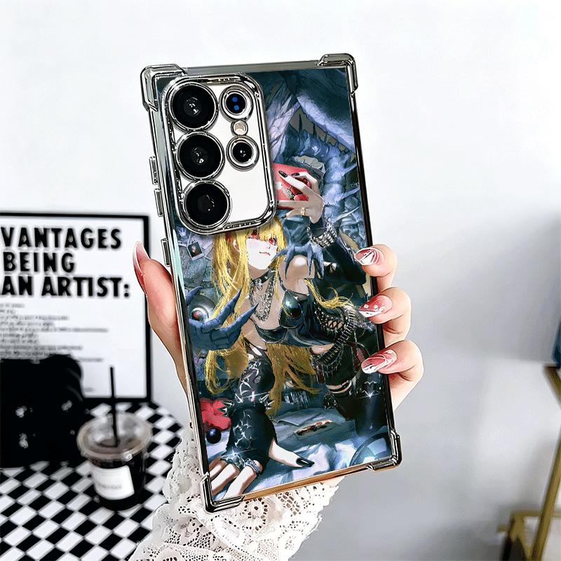 N-Notes D-Deaths MisaMisa Soft Phone Case For Samsung Galaxy S26 Ultra S25 Edge S24 FE S23 Plus S22 S21 + S20 Plating Anti-Fall