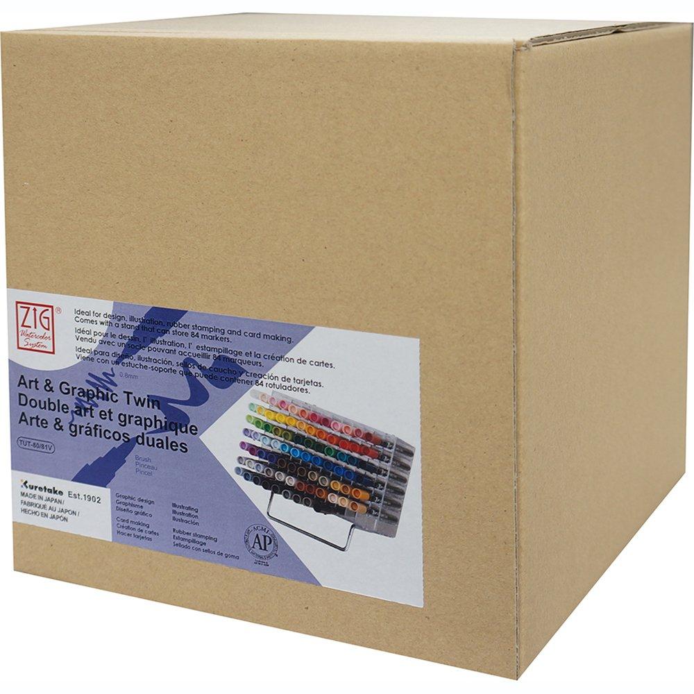 Kuretake Pen ZIG Art Graphic 81 Water-Based & Twin, Colors, TUT-80/81V
