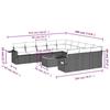 VidaXL Garden Lounge Set with Cushions 12 Pcs, Patio Sofas, Patio Furniture Set, Outdoor Furniture, Grey 3224793