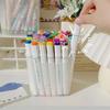 Transparent Pencil Storage Box Large Capacity Storage Bucket Korean Desk Pen Holder  Home Office