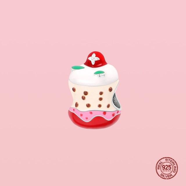 Pendentif en argent sterling 925 avec perles pour bracelet et collier Panjia originaux, bijoux pour femmes