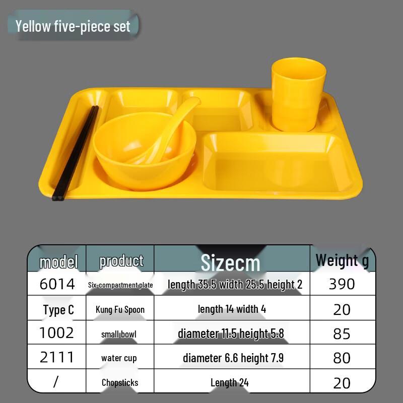 Melamine Divided Meal Plate Set
