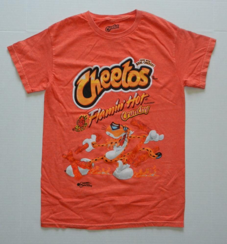 Cheetos Crunchy Flamin Hot T-shirt Orange New XXXL