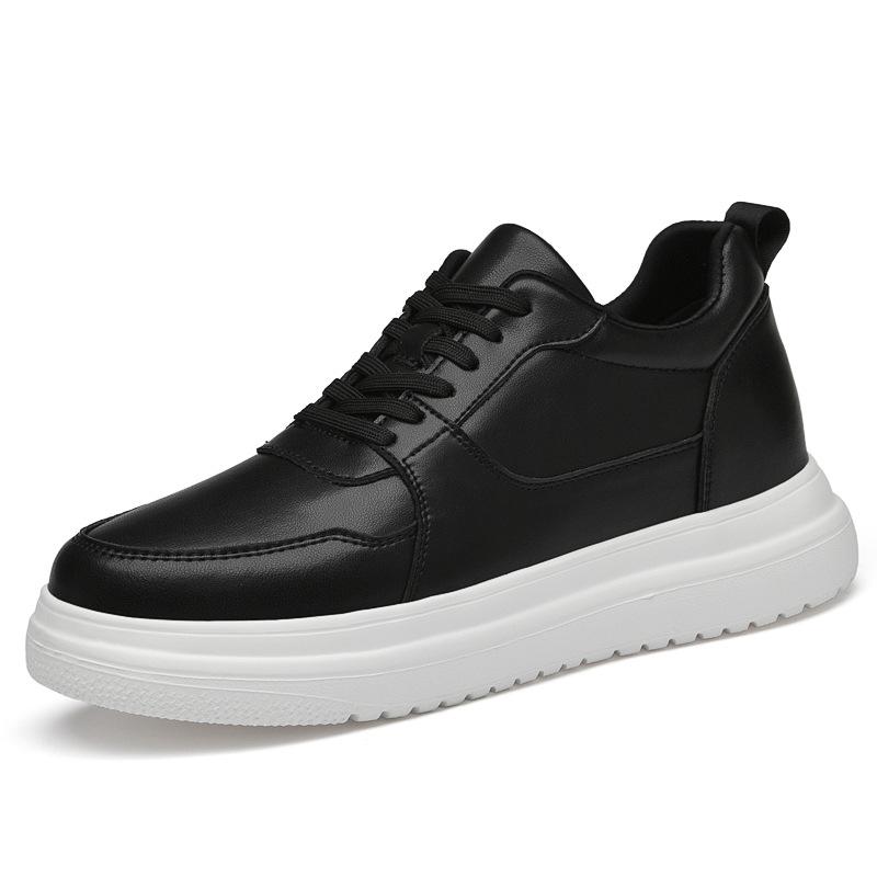 Men s 10cm Hidden Height White Breathable Skate Shoes for Summer 39